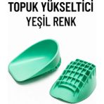 Yenilig Topuk Yükseltici Silikon Tabanlık – Ayakkabı İçi Boy Uzatıcı Destek Pedi | Yeşil Renk