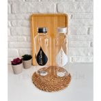 Yeninesilevim 2 Adet 1000 ml (1 Litre) Hacimli Cam Su Şişesi Matarası