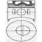 YENMAK 31-04440-000 Motor Piston Segman Std Canter 659 Duz / 519 / 639 104 Mm (4D34 Oa Motor) 3104440000 (WA979514)