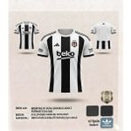 Yenteks Beşiktaş. Iç Saha Yetişkin Forma Takımı - L - Beyaz - Füme