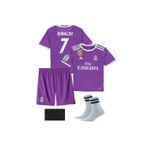 yenteks Cristiano Ronaldo Mor 2017 4 Lü Set Çocuk Futbol Forması Forma+Şort (çorap+bileklik) hediye