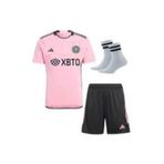 yenteks İnter Mİami Pembe Lionel Messi Çocuk Forma Takımı 4'lü Set Çorap+Bileklik Hediyeli