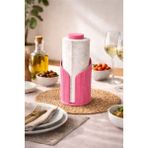 Yenteks Modern Rulo Peçetelik Şık Tasarım 3D Tasarım - Pembe