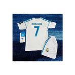 Yenteks Ronaldo Beyaz Real.Madrid. Çocuk Futbol Forması Forma+Şort (Çorap+Bileklik) Hediye