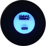 Yeo USB & Typ-C Işıklı Araç Şarj Soketi 12-24V 2,4A - Mavi