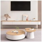 Yerden Tasarruflu Duvara Monte TV Dolabı Kablo Yönetimi ve Geniş Depolama Alanı - Oturma Odası Yatak Odası Ofis için Yüzer Medya Konsolu Şık Kahverengi Kaplama (220x24x20cm)