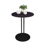 Yerleştirme Sehpası, Sehpa Minimalist Modern Yuvarlak Masa, Oturma Odası Yatak Odası İçin Alt Raflı Depolama, Siyah (Onecolor 45Cm45Cm55Cm), Onecolor-45cm45cm55cm