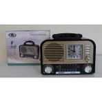 Yerli Alışveriş Everton RT-670 Bluetooth Usb-Micro Sd Saatli Nostaljik Radyo - standart