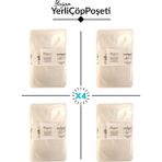 Yerli Çöp Poşeti Korbell 15/16L Uyumlu Yerli Bebek Bezi Çöp Poşeti 4lü - Beyaz