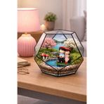 Yerli Gitar Çalan Çift – Bank Üstünde 6 cm Teraryum & Diorama& Minyatür Sahne Dekoru
