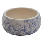 Yerli Misket Tabaklı Seramik Saksı 13x18 cm - Dekoratif Modern Tasarım Çiçek Saksısı - Mavi