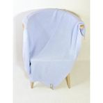 Yerli Üretim 80X100 Selanik Örgü Unisex Bebek Triko Battaniye - Yumuşak ve Nefes Alabilir - Mavi - 0 - 3 Yaş