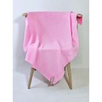 Yerli Üretim 80X100 Selanik Örgü Unisex Bebek Triko Battaniye - Yumuşak ve Nefes Alabilir - Pembe - 0 - 3 Yaş