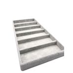 Yerli Üretim Lefkoşa Model Süet Kumaş Gri Renk 38 cm / 19 cm Gözlük Sergileme Çekmece İçi Stand