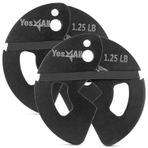 Yes4All 1 lb Dambıl Kesirli Ağırlık Plakaları 2 Adet/4 Parça - Dambıl Eğitimi, Mikro Yükleme ve Vücut Egzersizi İçin Tasarlanmıştır