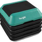Yes4All 40,64 cm x 40,64 cm Yükseklik Ayarlı Yüksek Basamaklı Aerobik Platform, Ev Spor Salonu Egzersizi, Fitness Egzersizi, Kardiyo ve Zıplama için (Yeşil)