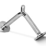 Yes4All S2ZV LAT Makina Aksesuarı Aşağı Çekme (Seçenek): Triceps Halat, Tek D Sap, Döndürülebilir Düz, E. V Şekilli Çubuk – Krom, Standart