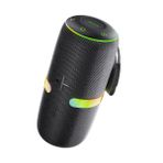 YESIDO 30W Güçlü Baslı TWS Stereo Bluetooth Hoparlör – RGB Işık Efektleri, IPX6 Suya Dayanıklı, 10 Saat Kesintisiz Müzik Deneyimi, YSW22, Siyah