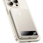 Yesido Apple iPhone 15 16 Uyumlu 15W Hızlı Şarj Magsafe Powerbank 5000 mAh Kablosuz Ultra Ince Mıknatıslı - Altın