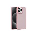 YESIDO İphone 16 Pro Max Kılıf Mat Smoth Touch Kamera Yükseltili Metal Çerceve Hassas Butonlu Premium Kapak, Pembe, Tek Ebat, pc14-16promax-PEMBE