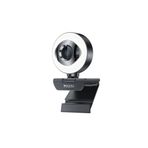 Yesido Web Kamerası Pro Full HD 2K 4mp Usb Webcam Led Aydınlatmalı Odak Özellikli 360Ayarlı Web Kamera KM20