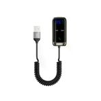 Yesido Yau32 Esnek Usb Kablo Çıkışlı Bt 5.0 Fm Transmitter Siyah