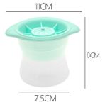 Yeşil 11 cm Viski Yuvarlak Buz Topu Küp Makinesi Silikon Şekil Küresel Buz Küpü Kalıp Makinesi Hızlı Dondurucu Buz Kalıp Tepsisi Mutfak Alet (Yurt Dışından) - Renkli