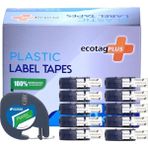 Yeşil 12MM x 4m Plastik Şerit Etiket, 10'lu Paket, Kaliteli ve Dayanıklı Ürün - Ahşap - Seçenek 1