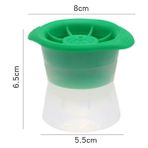 Yeşil 8cm Viski Yuvarlak Buz Topu Küp Makinesi Silikon Şekil Küresel Buz Küpü Kalıp Makinesi Hızlı Dondurucu Buz Kalıp Tepsisi Mutfak Aletleri (Yurt Dışından) - Renkli