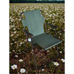 Yeşil Ahşap Kollu Katlanır Kamp Sandalyesi - 6456 Ecorce Tube Marron - Polyester