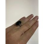 Yeşil Akik Taşlı 925 Ayar Gümüş Yüzük 9,60 Gram