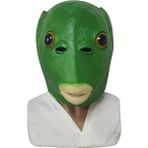 Yeşil Balık Kafası Cadılar Bayramı 3D Maskeleri Lateks Hayvan Kurbağa Kurt Maymun Parti Maskesi Festivali Çocuk Cadılar Bayramı Karnaval Hediye At Kafa Maskesi (Yurt Dışından) - Renkli - Yok