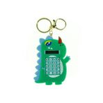 Yeşil Dino Mini Hesap Makinesi ve Anahtarlık Labirent Oyuncak - Seçenek 1 - Ahşap