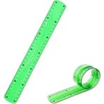 Yeşil Esnek Plastik Cetvel Flexy Cetvel Kırılmayan Cetvel 30 cm - 1 Adet