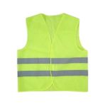 Yeşil Fosforlu Ikaz ve Reflektörlü Güvenlik Yeleği - Unisex