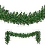 Yeşil Garland Yeşil Çam Dalı Yılbaşı Süsleri Vıp 2.50 Metre 22 Cm Çap Green Garland Decor Christmas Vitrin