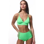 Yeşil High Fashion Yüksek Bel Bikini Altı - 42