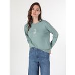 Yeşil Kadın Sweatshirt