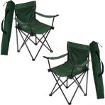 Yeşil Kamp Sandalyesi 2li - 6456 Ecorce Tube Marron - Polyester
