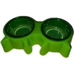 Yeşil Kedi Kulaklı Mama Kabı Çift Set, Şık ve Kullanışlı Tasarım - Seçenek 1
