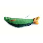 Yeşil Kedi Oyuncak Saury Balığı, Çıtırtı Sesli, Yumuşak ve Dayanıklı Kumaş, İç Mekan Egzersizi için Etkileşimli Kicker Oyuncak, Tüm Irk Boyutları, 1 Adet