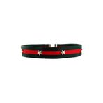 Yeşil & Kırmızı Renk Şeritli Yıldız Choker Kolye BS3027