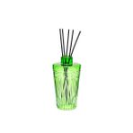 Yeşil Kristal Kesme Cam Şişe Oud Vanilya Oda Kokusu (23 cm)