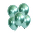 Yeşil Krom Balon 5 Adet
