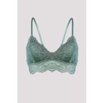 Yeşil Lace With Floral Pattern Bralet Sütyen