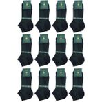 Yeşil - Lacivert Ultra 12'li Lüks Bambu Yarım Erkek Çorap CRP397 - Standart