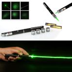 Yeşil Lazer Pointer 50 mW 15 Km Etkili (5 Başlıklı)