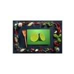 Yeşil Limon Görünümlü | Cam Kesme Tahtası | 20 cm x 30 cm