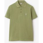 Yeşil Logo Detaylı Erkek Polo T-Shirt Nw