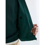 Yeşil Loose Fit Nyc Baskılı Erkek Gabardin Ceket